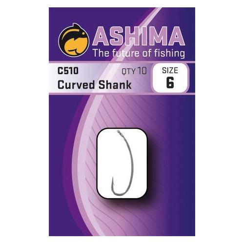 Ashima  Háčiky C510 Curved Shank  (10ks)
