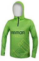 Delphin Tričko S Kapucňou UV Armor 50+ Neon