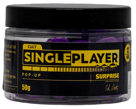 Singleplayer plávajúce boilies pop-up boilies surprise 50 g - 12 mm