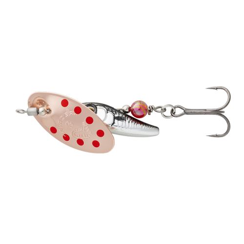 Savage Gear Rotačka Sticklebait Spinner Copper Red Dots