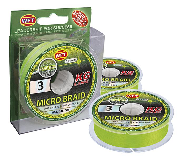 E-shop Wft splietaná šnúra micro braid kg line 150 m - 0,06 mm 3,5 kg