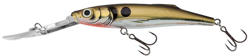 E-shop Salmo wobler freediver super deep runner gold black back - 9 cm 11 g