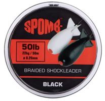 Spomb Splietaná Šnúra Braided Leader Black 50 m - 0,26 mm - 22 kg (1)