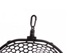 Fencl Muškársky Podberák King L Karbón So Silikónovou Sieťou Magnetický Držiak a Poistné Lanko 49x39 cm (6)