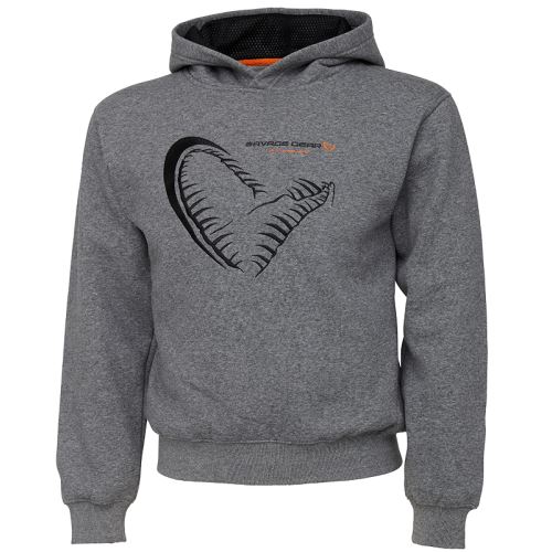 Savage Gear Mikina Junior Jaw Hoodie Grey Melange