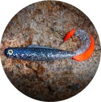 RedBass Gumová Nástraha Twister Kixter Super Natur RT UV - XS 45 mm 0,7 g