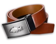 Kožený Opasok 35 mm S Kovovou Prackou Kapor - Hnedý Kožený Opasok 35 mm S Kovovou Prackou Kapor - Hnedý