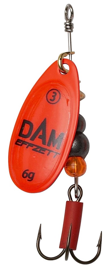 Dam blyskáč effzett fluo spinner red - veľkosť 1 3 g