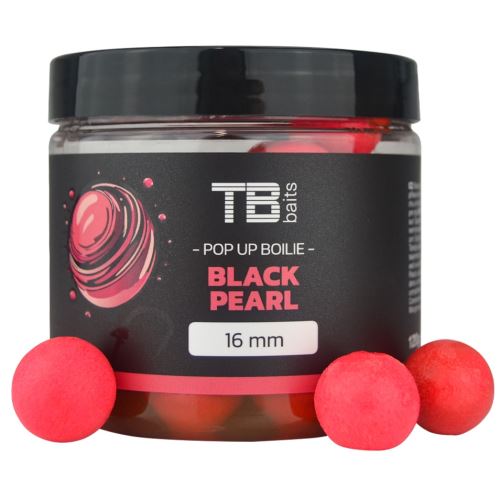 TB Baits Plávajúce Boilie Pop-Up Pink Black Pearl + NHDC 65 g