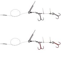 Savage Gear Náväzec Linethru Corkscrew Rig 45 cm - Nosnosť 31 Kg /Veľ.Háčika 1/0/ 2 kusy