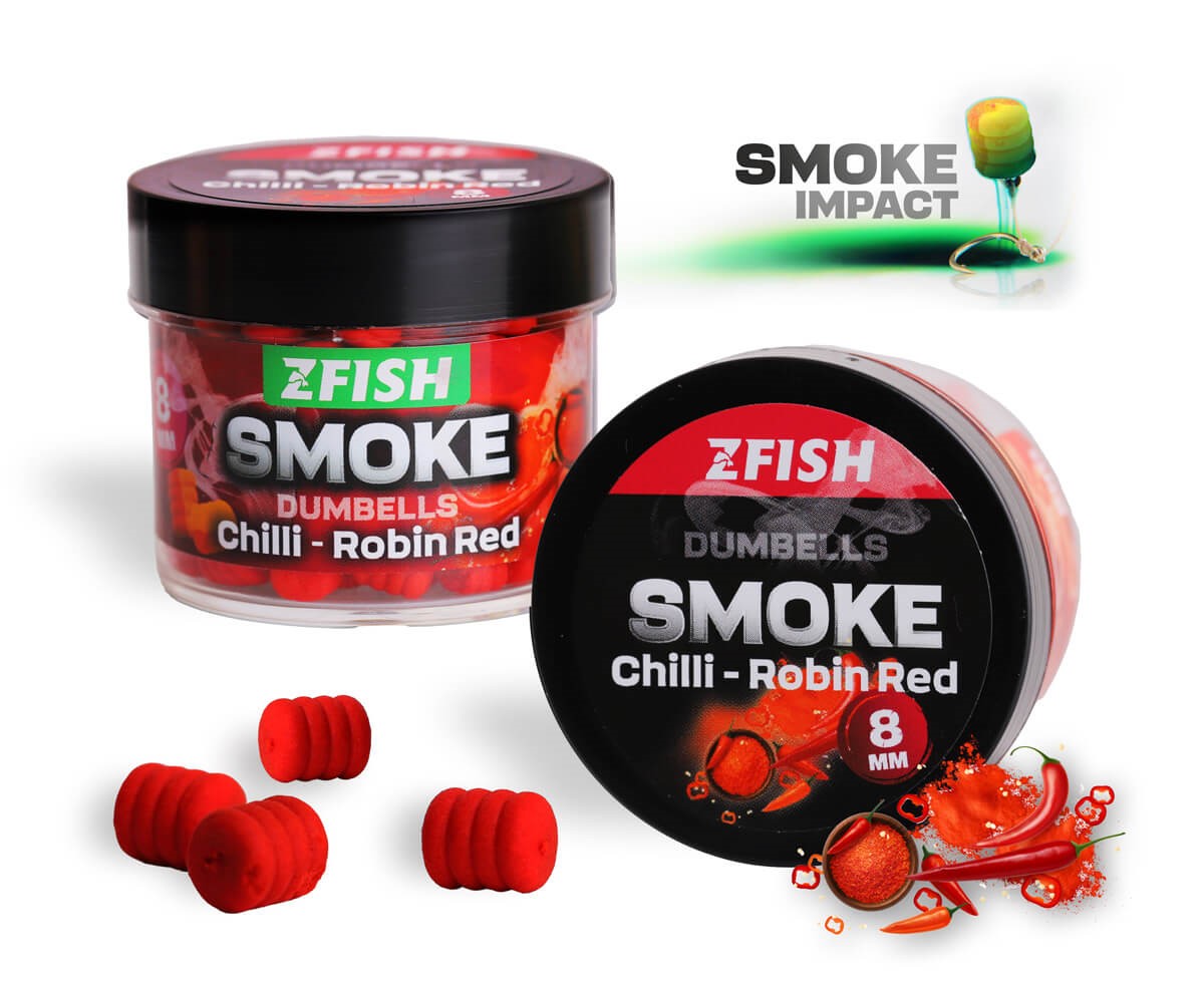 E-shop Zfish smoke pop-up dumbells 8 mm 20 g - chilli robin red