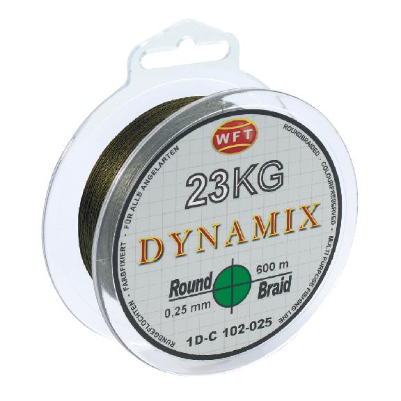 Wft splietaná šnúra round dynamix kg zelená 300 m - 0,08 mm 7 kg