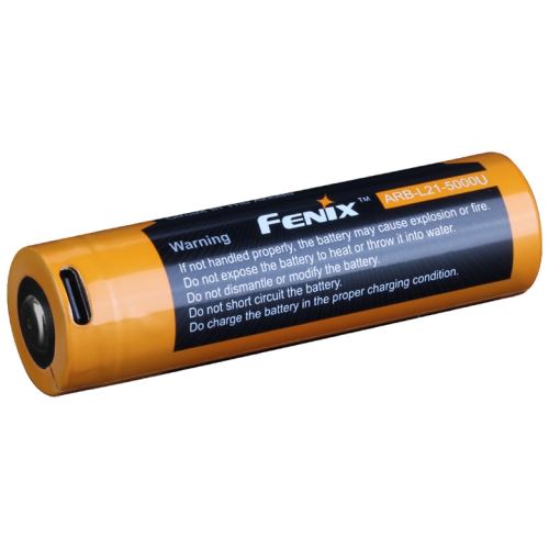 Fenix Dobíjacia Batéria 21700 5000 mAh s USB-C Li-Ion
