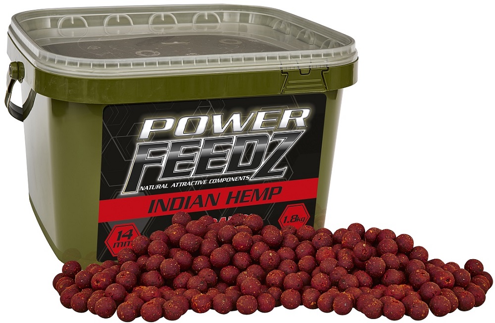 Starbaits boilie power feedz indian hemp 1,8 kg - 14 mm