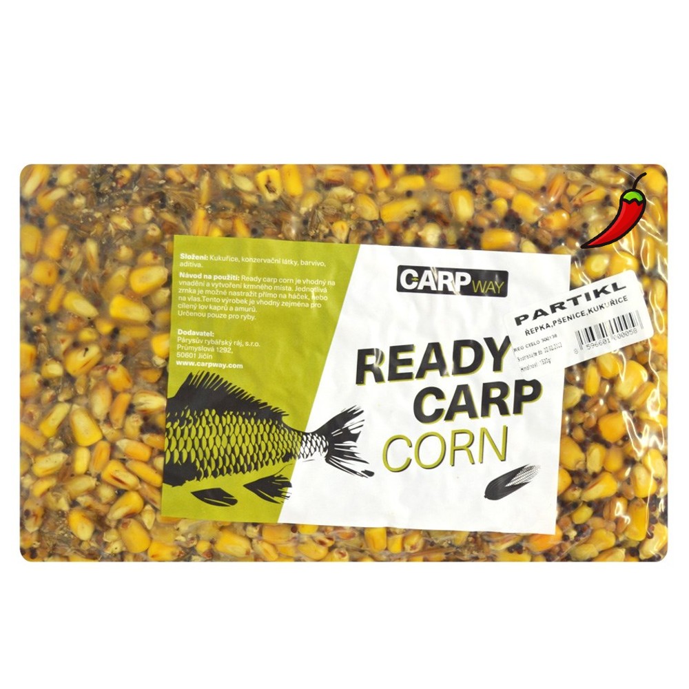 Carpway kukurica ready carp corn partikel chilli - 1,5 kg