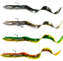 Savage Gear Gumová nástraha Real Eel 30 cm 80 g Olive Pearl 1ks (1)