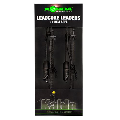 Korda Olovená Montáž Leadcore leader Heli Safe 1 m 2 ks