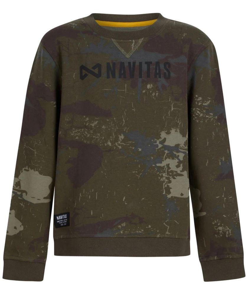 Navitas mikina identity camo kids sweatshirt - 11-12 rokov