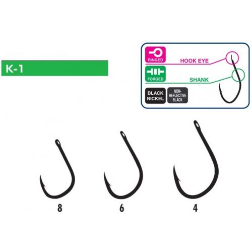 Hayabusa háčiky Hooks Model K1