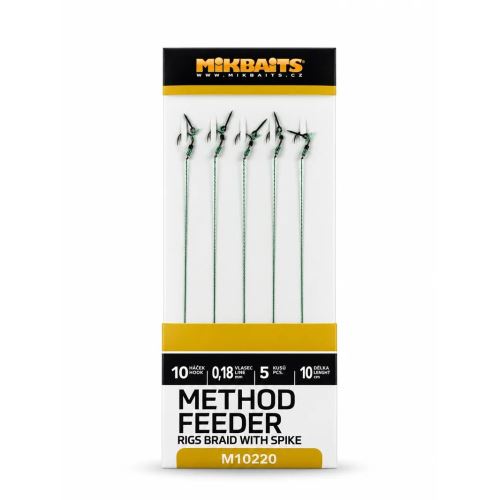 Mikbaits Method Feeder Nadväzce Z Pletenej Šnúrky S Hrotom 5 ks