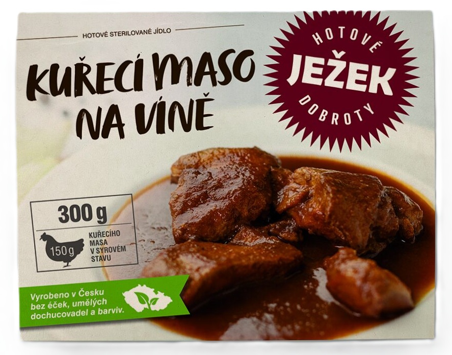 Ježkovy krabičky kuracie mäso na víne 300 g