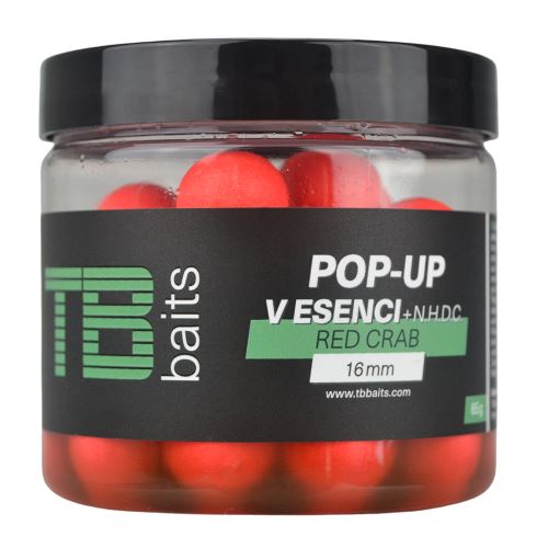 TB Baits Plávajúce Boilie Pop-Up Red Crab + NHDC 65 g