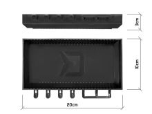 Delphin Univerzálna Polička Na Stojany ShelfPod BlackWay (1)