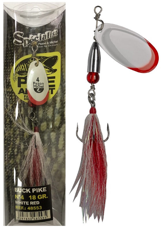 Pezon&michel rotačka buck pike white red - 24 g