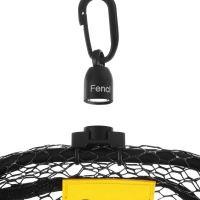 Fencl Muškársky Podberák King XL Karbón s Pogumovanou Sieťou Plávajúce Magnetický Držiak a Poistné Lanko 55x47 cm (4)