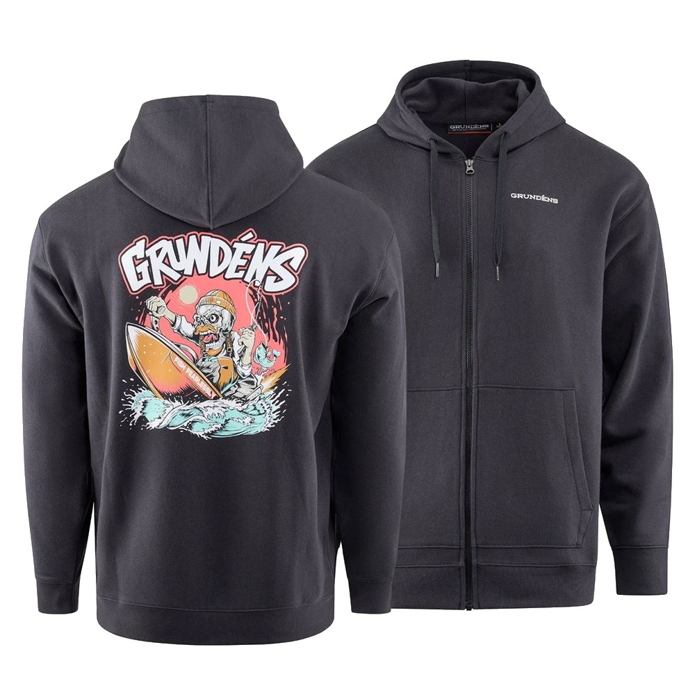E-shop Grundéns mikina hot rod fz hoodie black - xxl