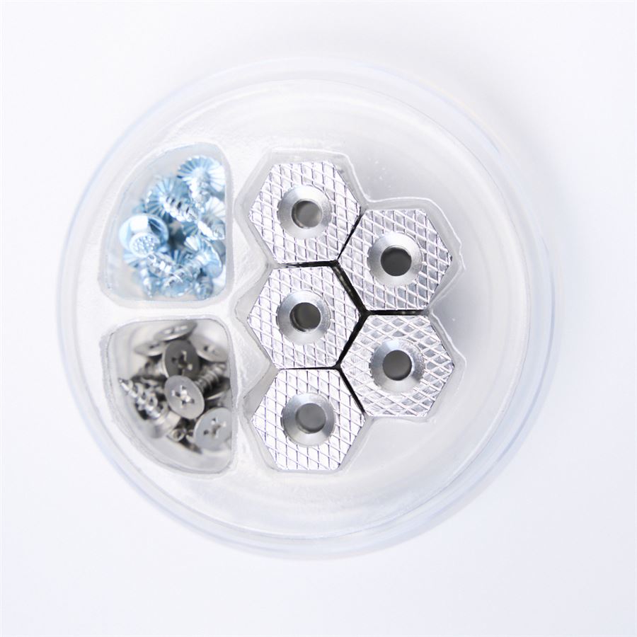 E-shop Grundéns sada hrotov hexagrip cleat & stud puck pack silver