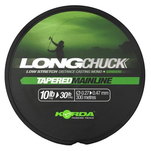 Korda Ujímaný Vlasec LongChuck Tapered Mainline Green