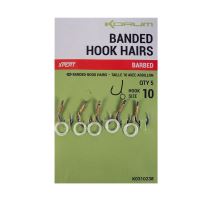 Korum Háčik s Gumičkou Banded Hook Hairs Barbed (3)