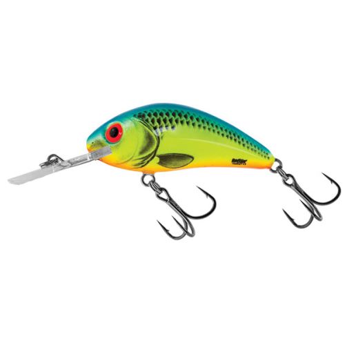 Salmo Wobler Rattlin Hornet Floating Chartreuse Blue