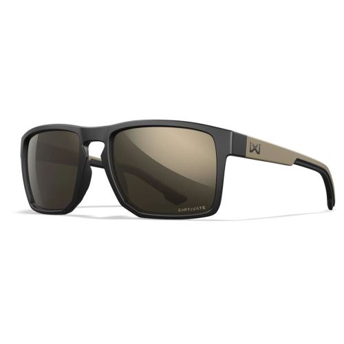 Wiley X Okuliare Founder Captivate Tungsten Mirror - Matte Black/Tan