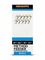 Mikbaits Method Feeder Nadväzce S Elastickým Krúžkom 10 ks - Veľkosť háčika 10