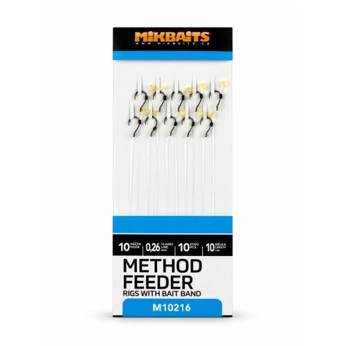 Mikbaits Method Feeder Nadväzce S Elastickým Krúžkom 10ks