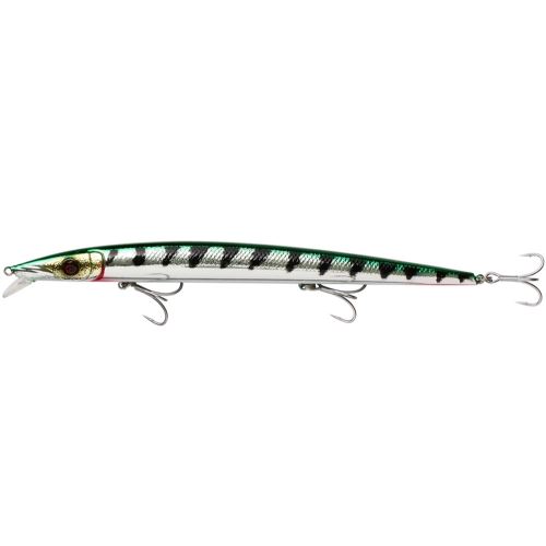 Savage Gear Wobler Barra Jerk Slow Sinking Green Barracuda 21 cm 38 g