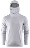 Grundéns Tričko Tough Sun Masked Hoodie Mist - L