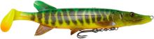 Savage Gear Gumová Nástraha 4D Pike Shad SS Fire Tiger - 20 cm 65 g