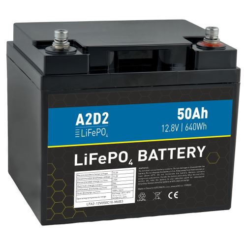 A2D2 Batéria LiFePo4 12,8 V 50Ah M6 Gotion Cells
