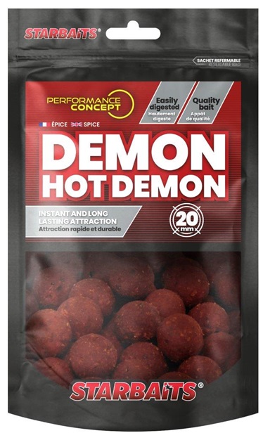 E-shop Starbaits boilie hot demon - 200 g 20 mm