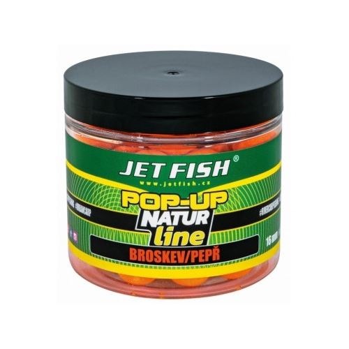 Jet Fish Plávajúce Boilie Pop-Up Natur Line Broskyňa Korenie