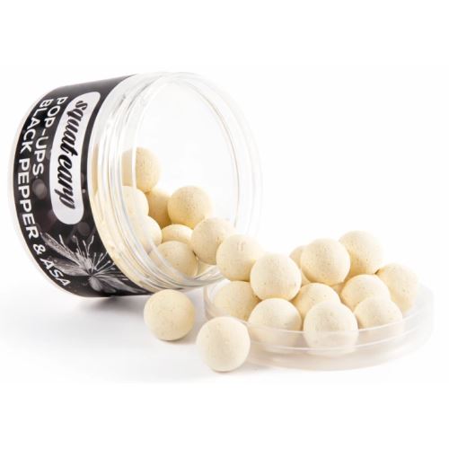 Squat Carp Plávajúce Boilies Pop-Up Black Pepper & Asa 60 g
