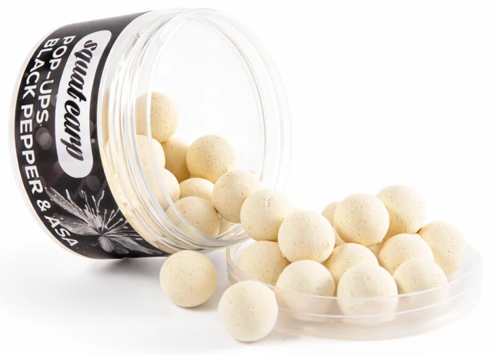 Squat carp plávajúce boilies pop-up black pepper & asa 60 g - 16 mm