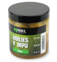 Nikl Boilies V Dipe Corn 250 ml - 24 mm
