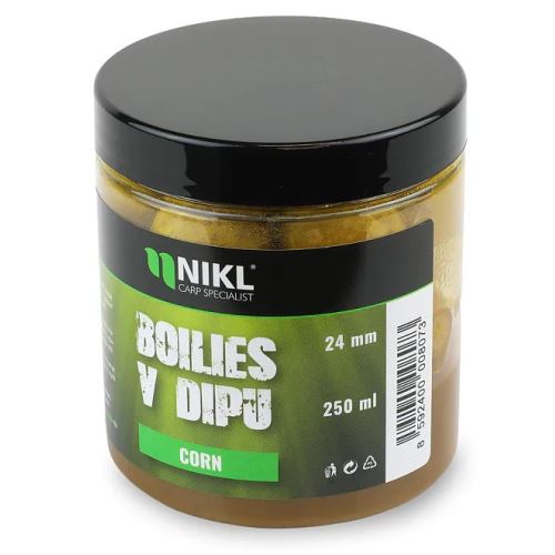 Nikl Boilies V Dipe Corn 250 ml