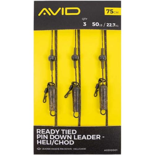 Avid Carp Montáž Ready Tied Pin Down Leade Heli/Chod