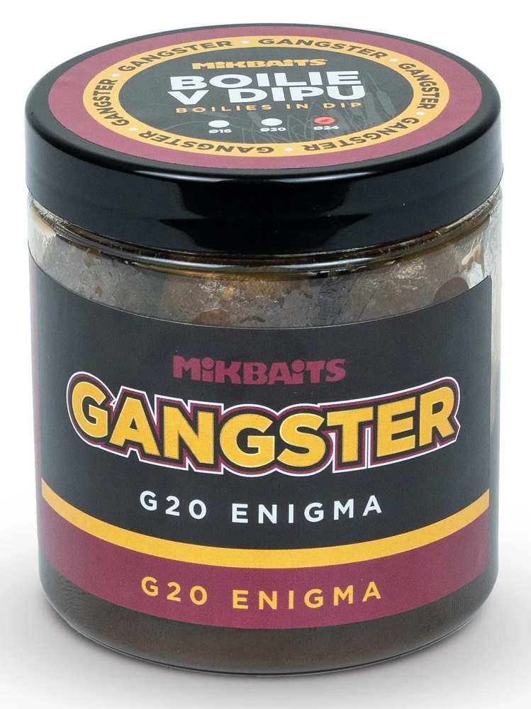 Mikbaits boilie v dipe gangster g20 enigma 250 ml - 16 mm