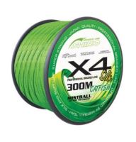 Mistrall Splietaná Šnúra Green Catfish 300 m - Priemer 0,70 mm / Nosnosť 62,5 kg